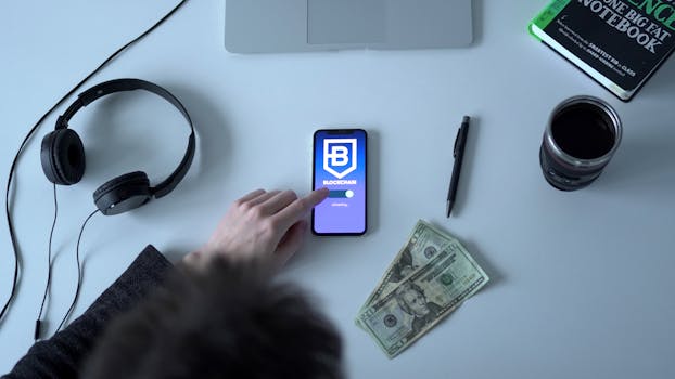 budgeting app on a smartphone