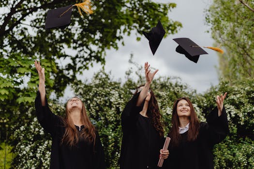 students celebrating financial aid success