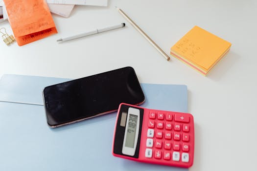 Budgeting tools on a smartphone