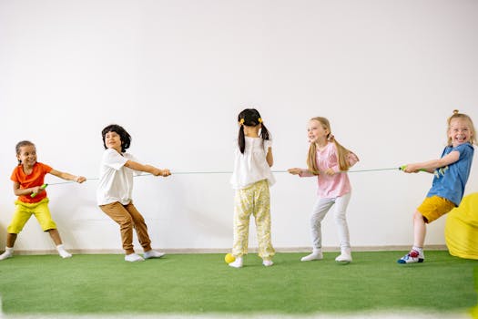 children playing grocery store game