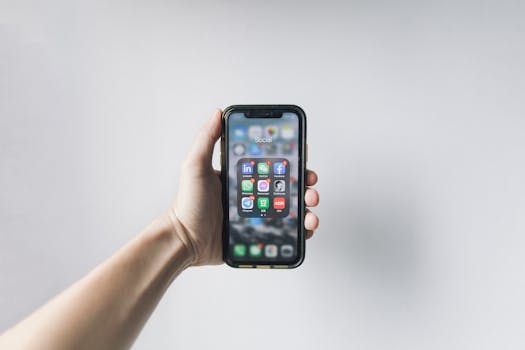 Image of a smartphone showing money transfer apps