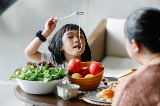 image of a family enjoying a homemade meal