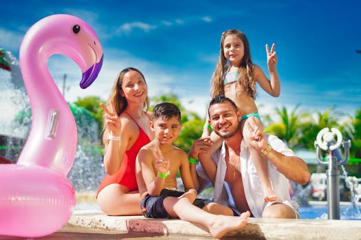 image of family enjoying a vacation