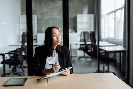 person looking at financial statements